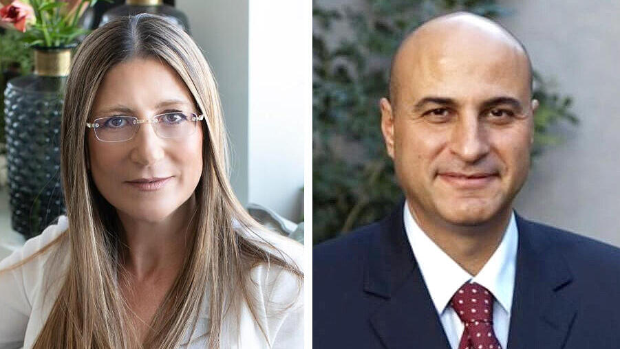 מימין אוהד צוקרמן וד"ר גלית שהרבני קרן קופיה