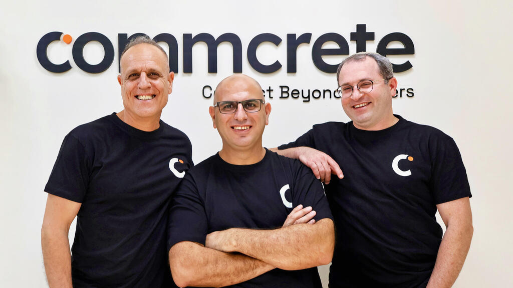 מייסדי Commcrete איציק דניאלי מיכאלי, ג'וש (שוקי) ידידיה ומיכאל מור מייסדי Commcrete איציק דניאלי מיכאלי שוקי ידידיה מיכאל מור
