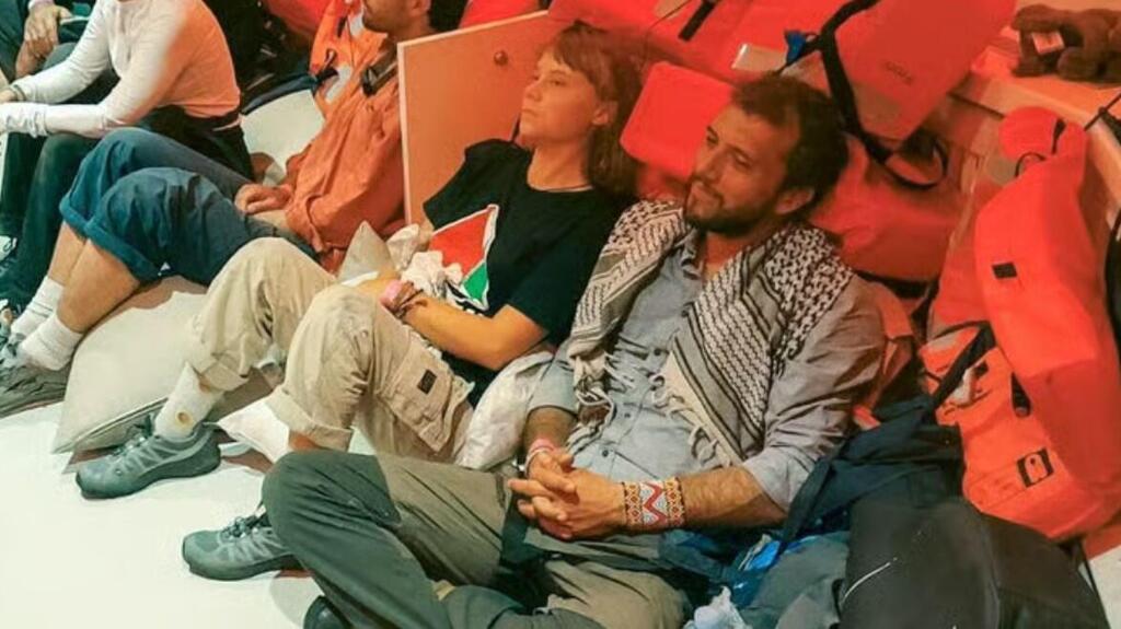 גרטה טונברג בדרך לישראל (צילום: משרד החוץ) גרטה טונברג בדרך לישראל