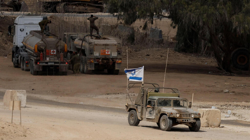 רכב של צה"ל ב גבול עזה 9.10.25