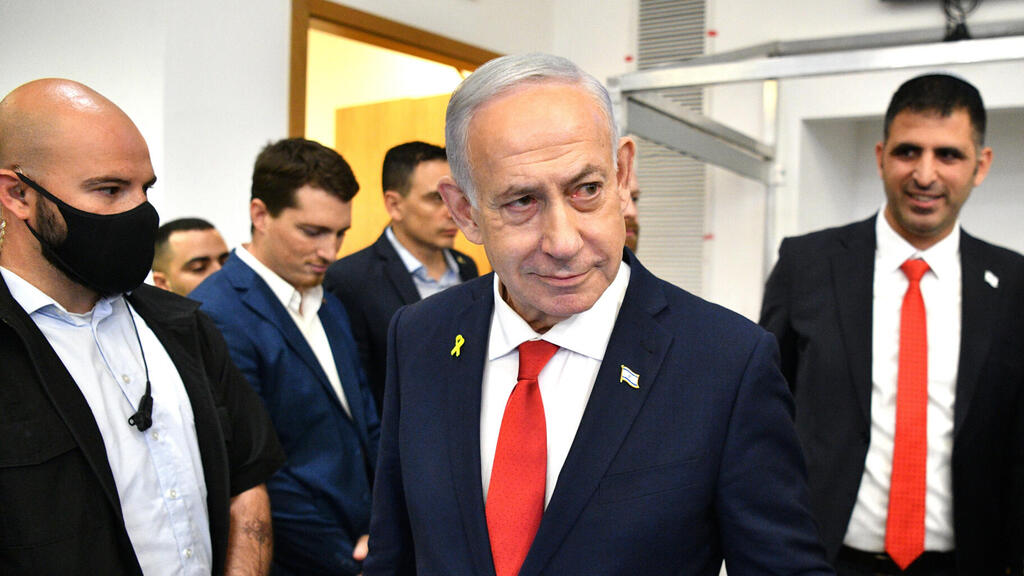 בנימין נתניהו בבית המשפט בשבוע שעבר