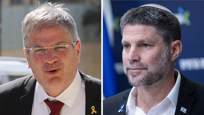 מימין בצלאל סמוטריץ ו יואב קיש 