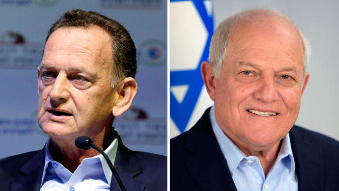 מימין מ"מ שר הבריאות חיים כץ יו"ר דירקטוריון קופת חולים כללית יוחנן לוקר