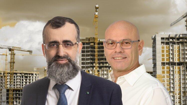מנכ"ל מינהל התכנון רפי אלמליח ויו"ר מטה התכנון הלאומי הרב נתן אלנתן (צילום: לעמ, רז רוגובסקי) מנכל מינהל התכנון רפי אלמליח ויו"ר מטה התכנון הלאומי הרב נתן אלנתן