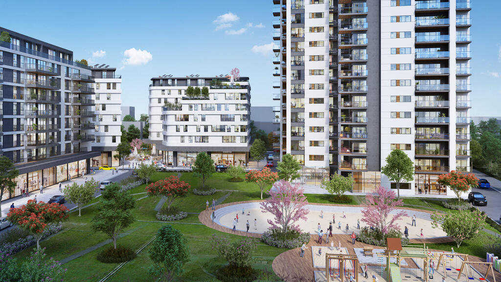 הדמיית מתחם הצעירים (הדמיה: Evolve, משרד אדריכלים גיורא גור ) הדמיית מתחם הצעירים גבעת אולגה חדרה