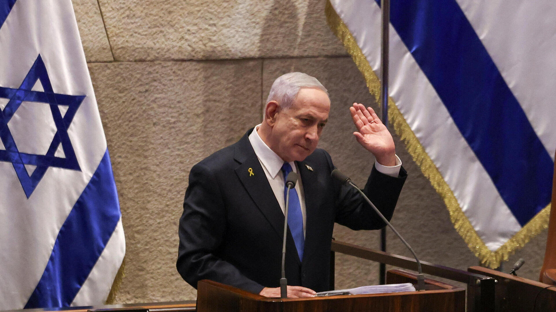 נתניהו, השבוע בכנסת. אם יחשוב שמוטב לו להעביר תקציב, הוא יהיה מוכן לשלם מיליארדים רבים לשותפות הקואליציוניות שלו, ולעזאזל עם חברות הדירוג והציבור