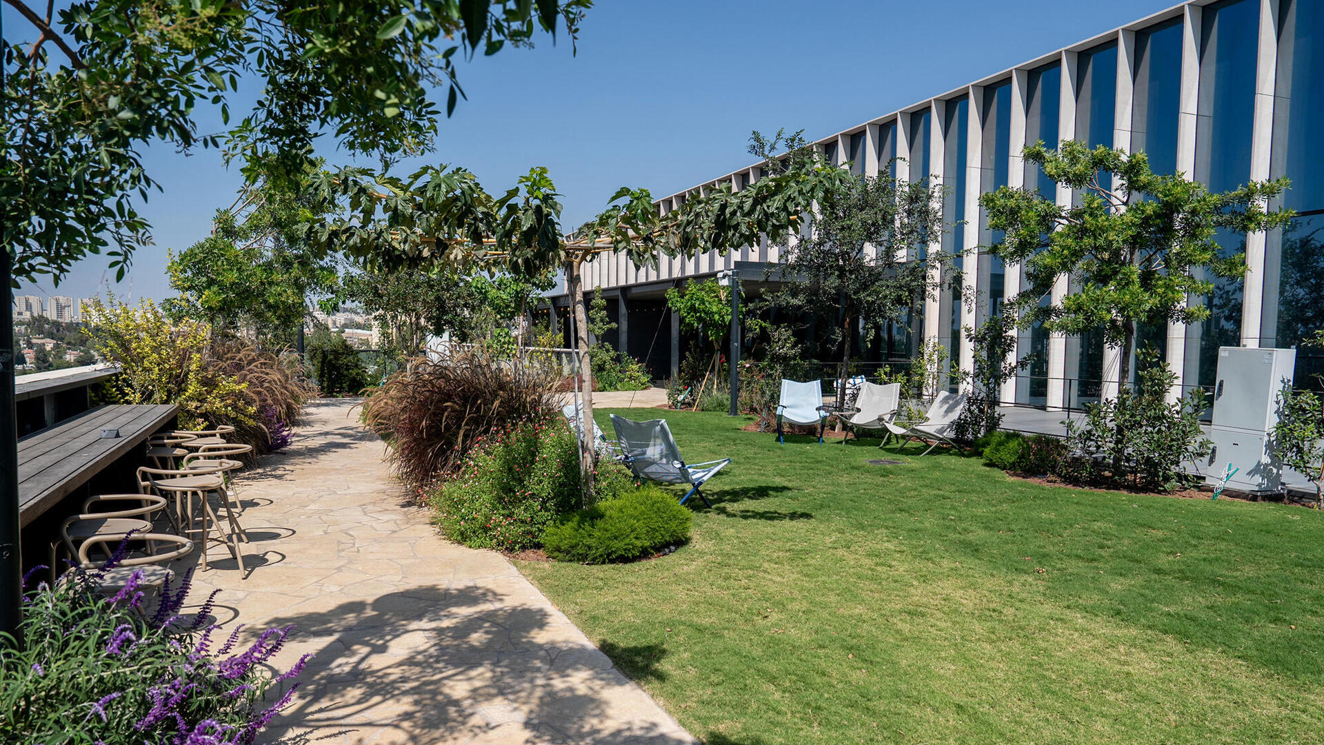 מגזין נדל"ן 2025 - גג ירוק - משרדי חברת לייטריקס - הר החוצבים ירושלים