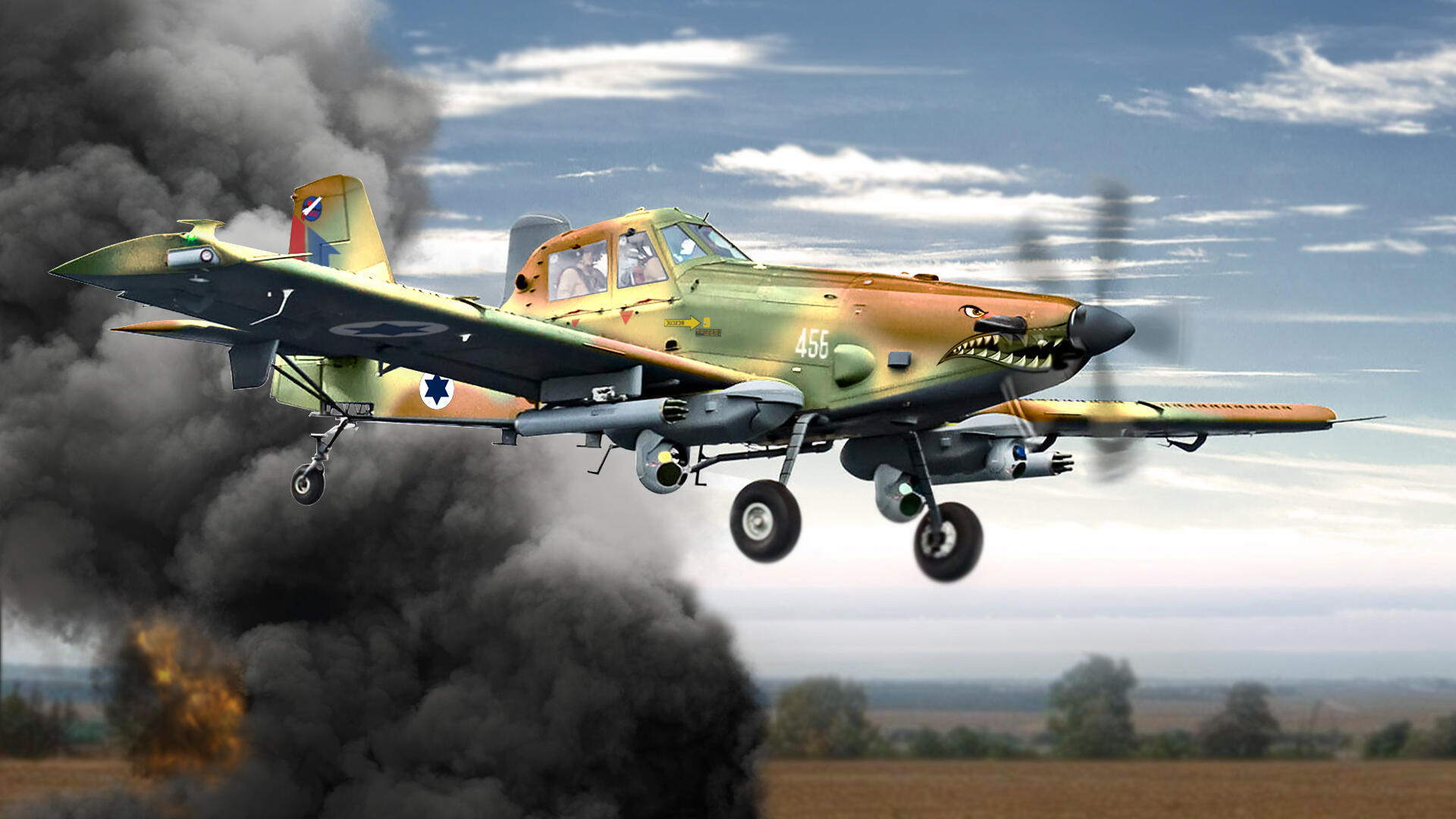 הקברניט מטוס תקיפה סקיי וורדן סיוע קרוב