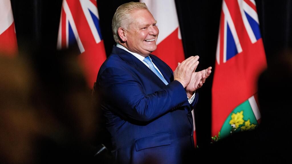 דאג פורד, ראש פרובינציית אונטריו שהודיע על ביטול הפרסומות (צילום: Cole Burston/Bloomberg) דאג פורד, ראש פרובינציית אונטריו בקנדה