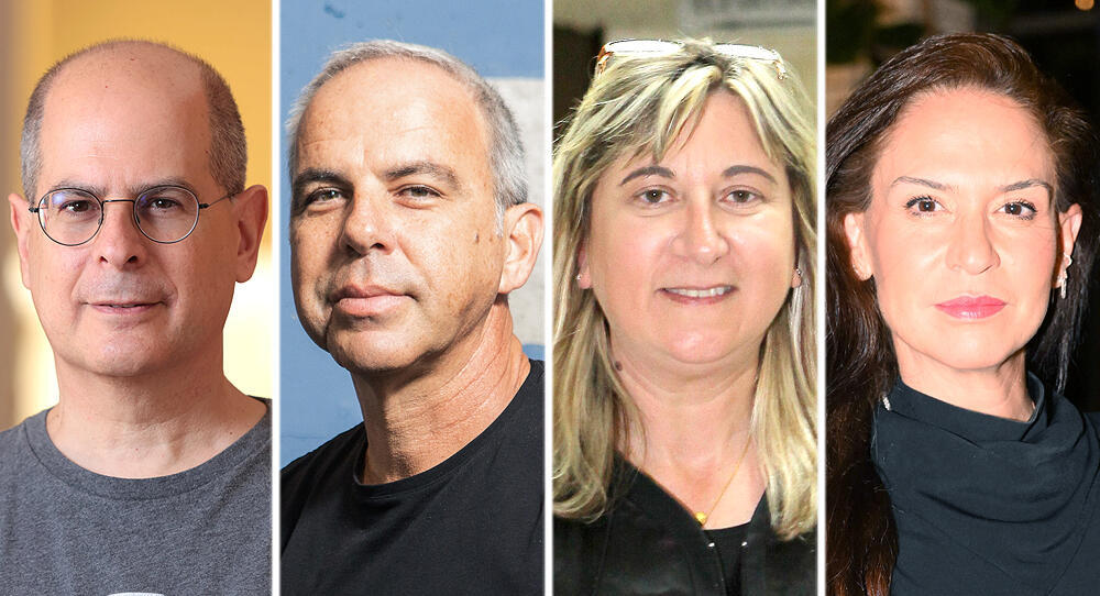 מימין יפעת אורון נציגת בלקסטון בישראל זהבית כהן אייפקס ישראל ירון בלוך נציג ורבורג פינקוס ערן גורב נציג פרנסיסקו פרטנרס