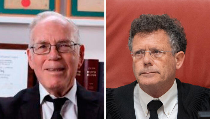   מימין יצחק עמית ו משה דרורי