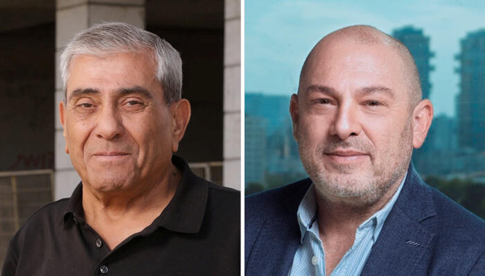 מימין  יוסי פרשקובסקי ו יגאל דמרי 