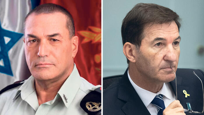 יו"ר ועדת החוץ והביטחון בועז ביסמוט והרמטכ“ל אייל זמיר