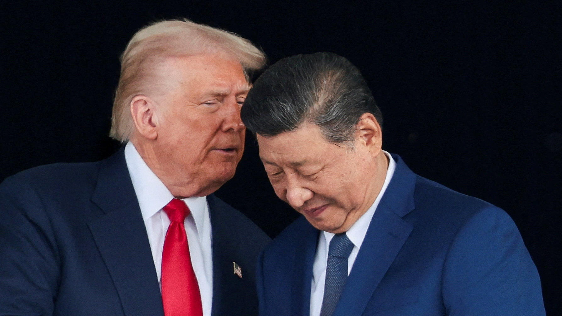 נשיא סין שי ג'ינפינג ו נשיא ארה"ב דונלד טראמפ חותמים על הסכם סחר ב דרום קוריאה 30.10.25