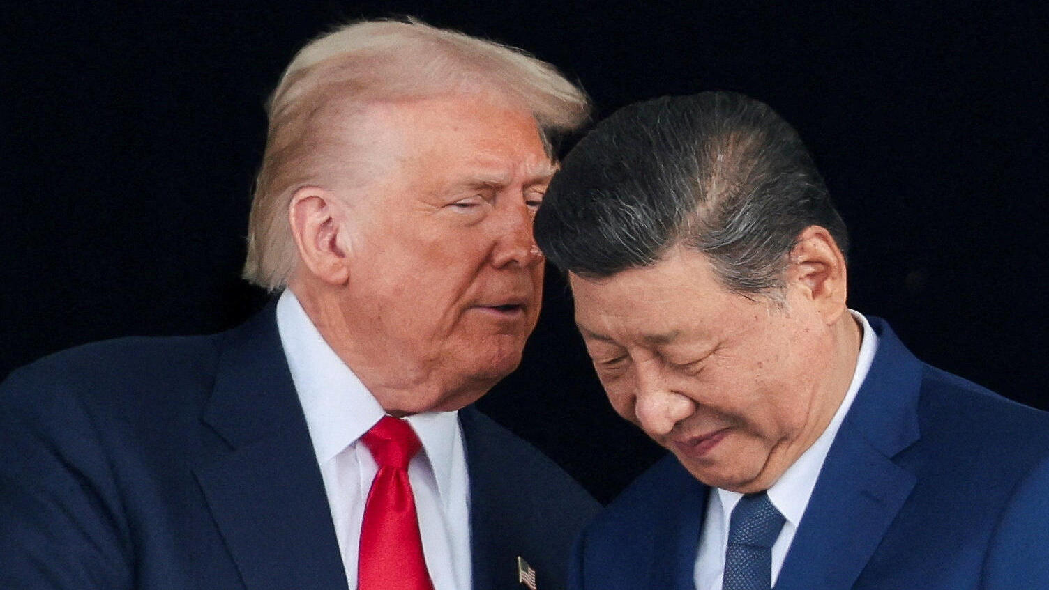 נשיא סין שי ג'ינפינג ו נשיא ארה"ב דונלד טראמפ חותמים על הסכם סחר ב דרום קוריאה 30.10.25