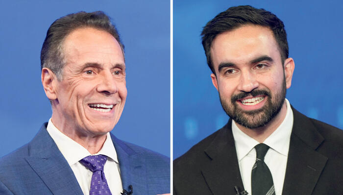זוהראן ממדאני ו אנדרו קואומו  מועמדים לראשות עיריית ניו יורק