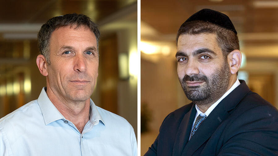 השרים לשירותי דת לשעבר מיכאל מלכיאלי (מימין) ומתן כהנא. כניסתו של מלכיאלי למשרד ביטלה את הרפורמה של כהנא (צילומים: עמית שאבי, שלו שלום) מימין ח"כ מיכאל מלכיאלי וח"כ מתן כהנא