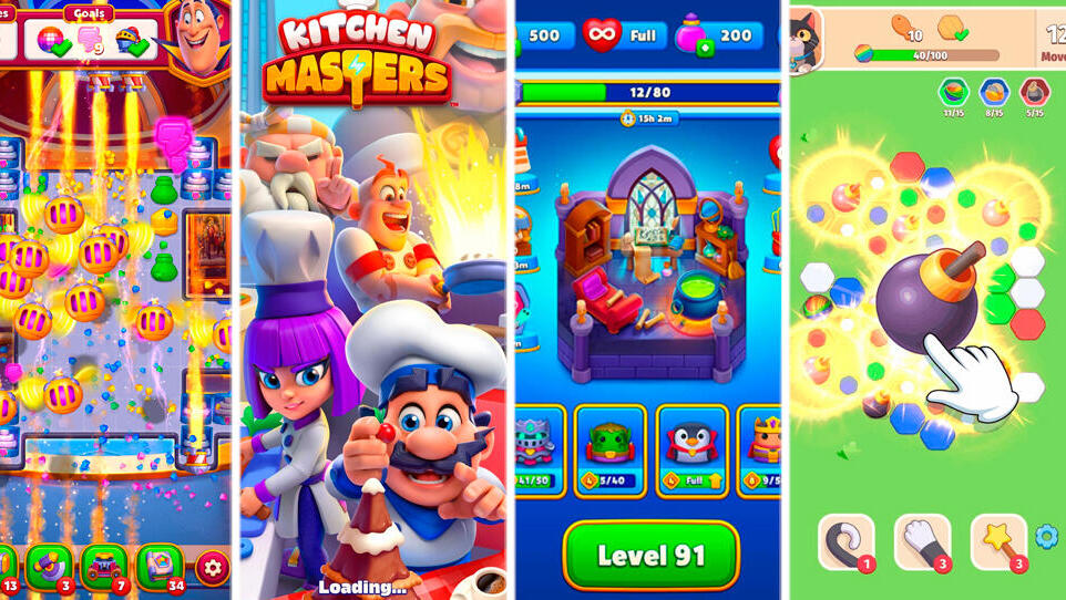 גיימינג מימין Pawzzle Match Valley Kitchen Masters Match Villains