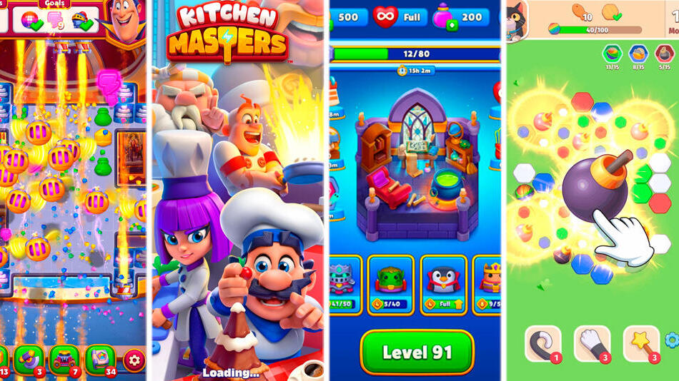 גיימינג מימין Pawzzle Match Valley Kitchen Masters Match Villains