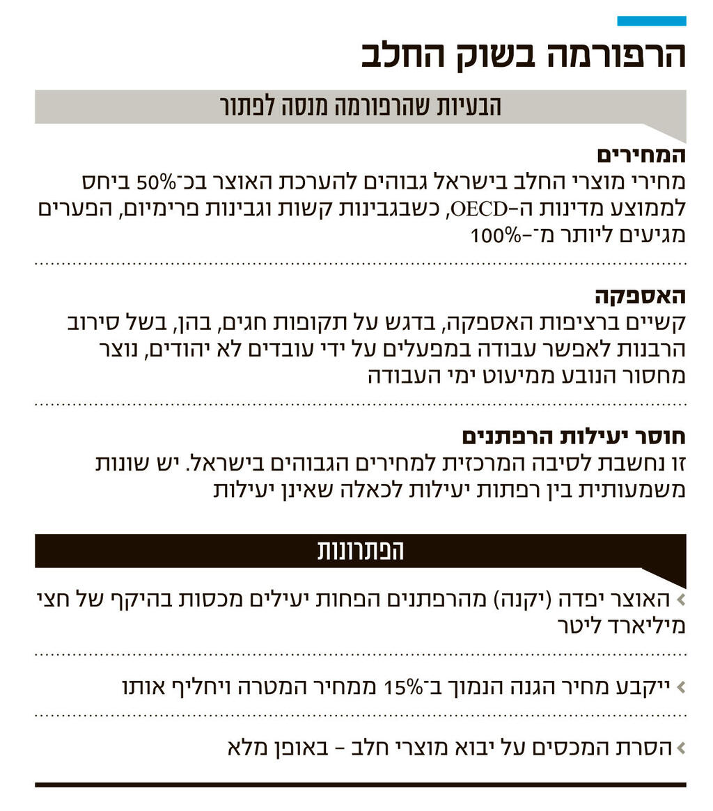 אינפו הרפורמה בשוק החלב