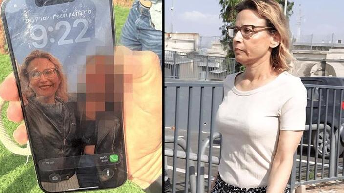 הפצ"רית היוצאת תומר-ירושלמי והנייד שלה שאותר בבוקר (צילום: שאול גולן) הפצ"רית היוצאת תומר-ירושלמי והנייד שלה שאותר בבוקר