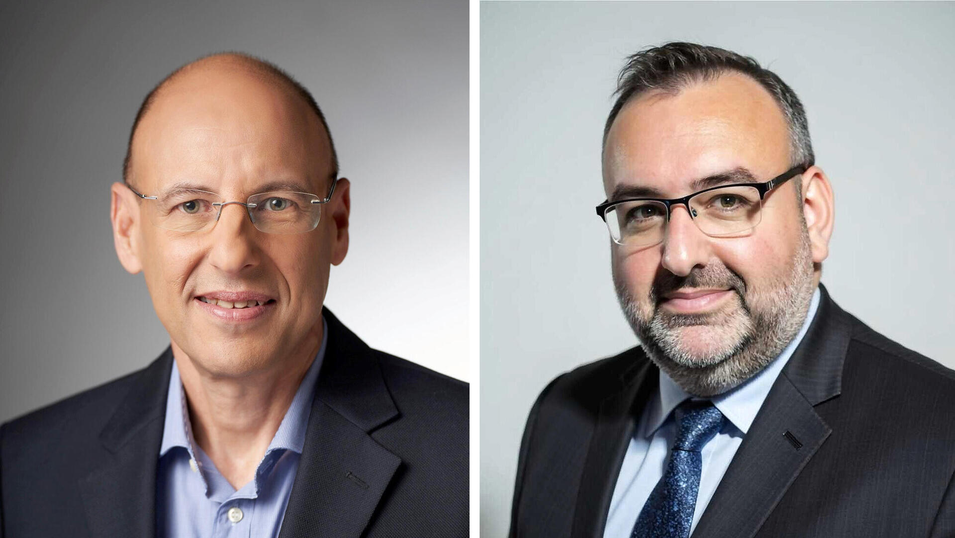 מימין דן קרנר מנהל ההשקעות הראשי של הראל ביטוח ו גיל שרון