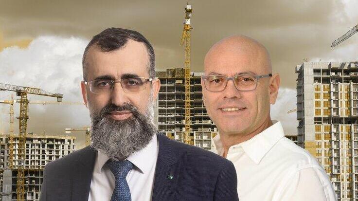 מנכ"ל מינהל התכנון רפי אלמליח ויו"ר מטה התכנון הלאומי הרב נתן אלנתן