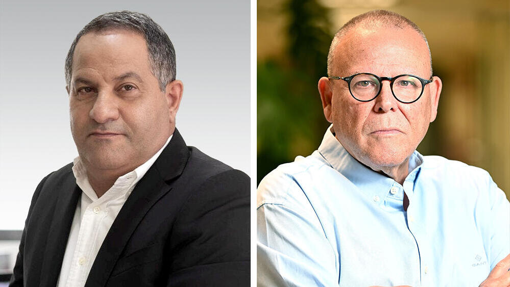 ארנון בר דוד יו"ר ההסתדרות ו  עזרא גבאי יו"ר סוכנות הביטוח גבאי