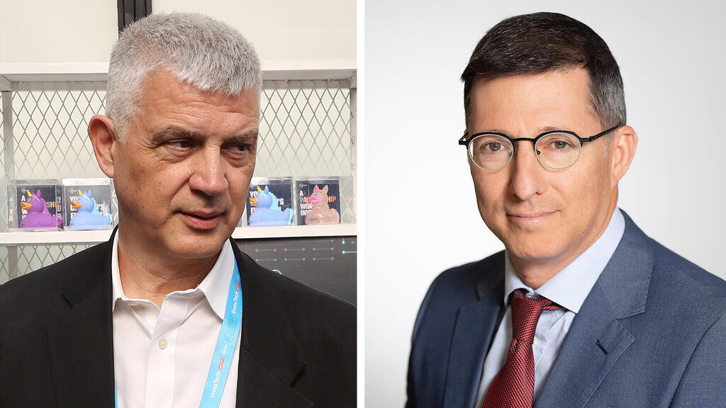 מימין שרון רייך מנכ"ל איילון ביטוח ופיננסים והפרסמואי גדעון עמיחי