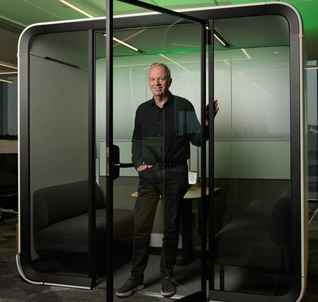 Michael Kagan (Yonatan Bloom) כגן במשרדי אנבידיה ביקנעם, בשבוע שעבר. )ציטוט חשוב לי שיקימו פה(