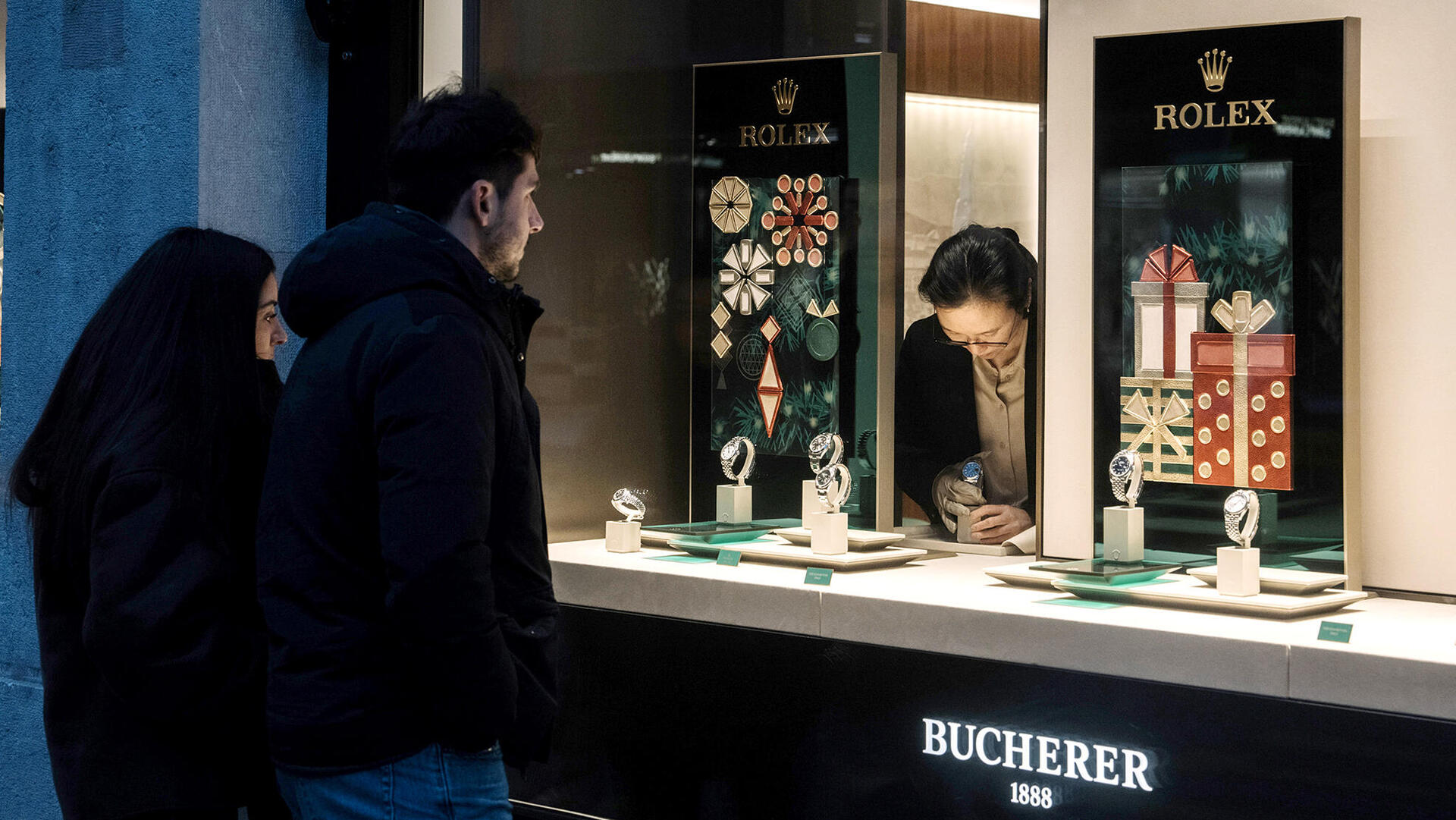 חנות של רולקס ב ז'נבה שוויץ