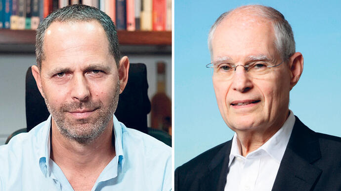 מימין: ארי קלמן, מנכ"ל מנורה, וערן גריפל, בעל השליטה (צילום: גיא חמוי, ריאן פרויס) ארי קלמן מנכ"ל מנורה ו ערן גריפל בעל השליטה