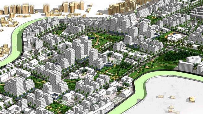 הדמיית תוכנית שכונה חרדית אזור התעשייה עטרות מזרח ירושלים