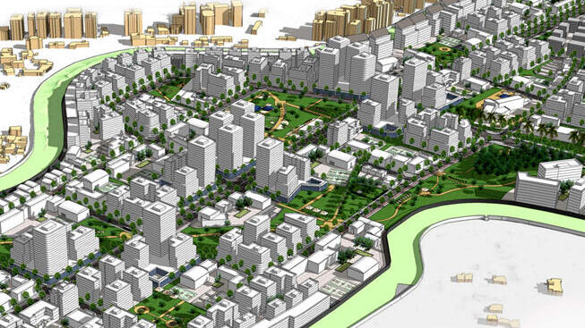 הדמיית תוכנית שכונה חרדית אזור התעשייה עטרות מזרח ירושלים