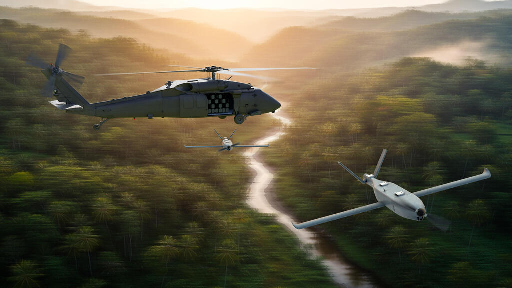 יוהוק משגר כטב"מים (צילום: Sikorsky (Lockheed Martin)) הקברניט סיקורסקי בלאקהוק מסוק רובוטי כטב"מ 3