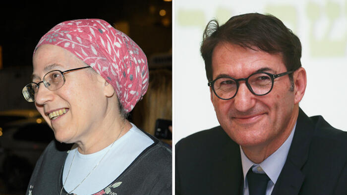 מימין בועז ביסמוט ו אורית סטרוק 