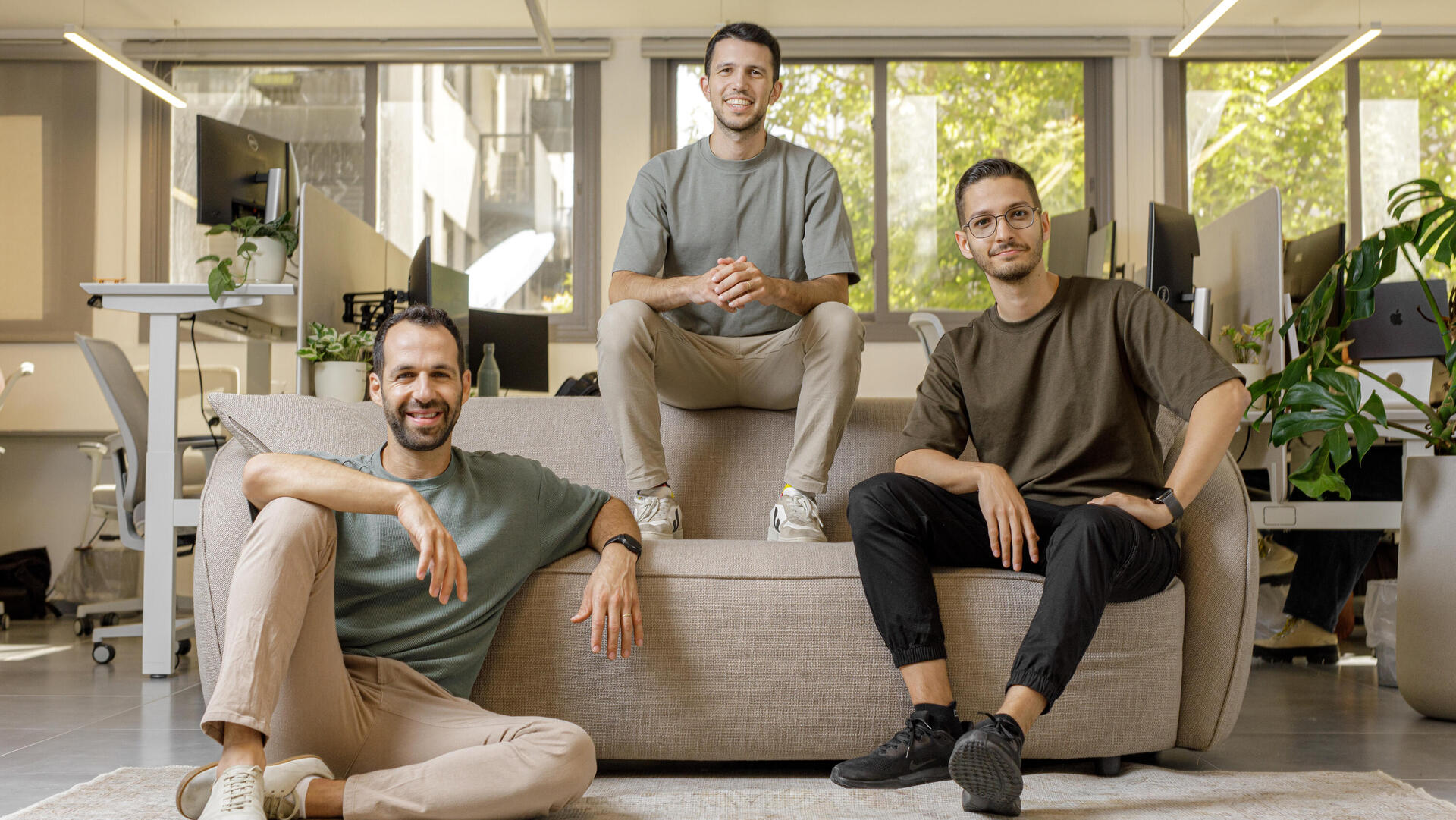 מייסדי Mate מימין – גיא פרגל אסף וינר ו אורן סבן