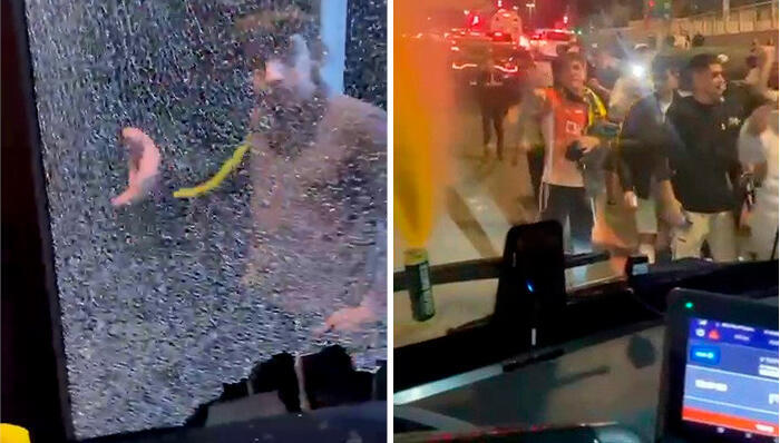 תיעוד אירועי אלימות בירושלים נגד נהגים 