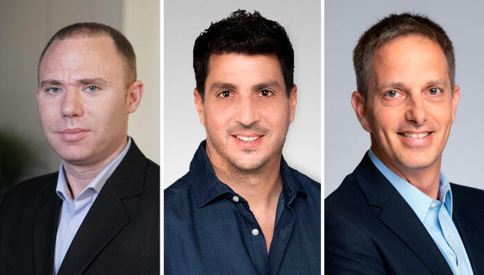 מימין רון הוכמן ויקטור וקרט ו ברק בנסקי 