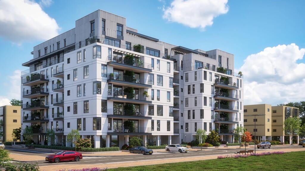 הדמיה. פרויקט HaGaDa בתל אביב (הדמיה סנאפשוט כהן/מיכאל בן גבריאל) הדמיה של הפנטהאוז בפרויקט היוקרתי HaGaDa בתל אביב