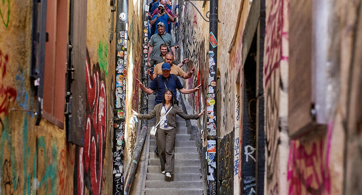 פוטו רחובות צרים Marten Trotzigs Grand שטוקהולם