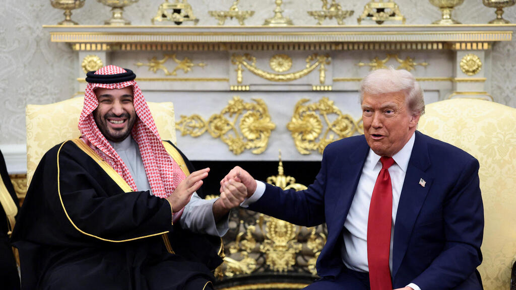 דונלד טראמפ ו בן סלמאן בבית הלבן 
