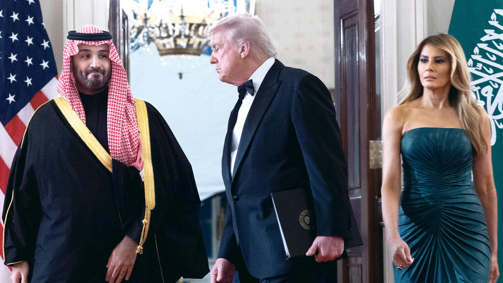 מלניה טראמפ , דונלד טראמפ ויורש העצר מוחמד בן סלמאן נובמבר 2025