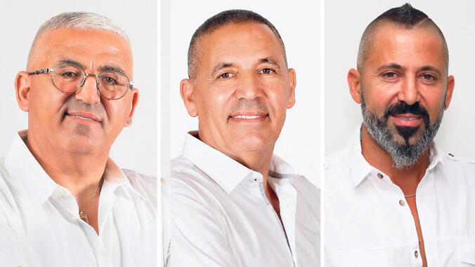 האחים אביסרור יורם סמנכ"ל השיווק , אלי המנכ"ל ו יצחק 