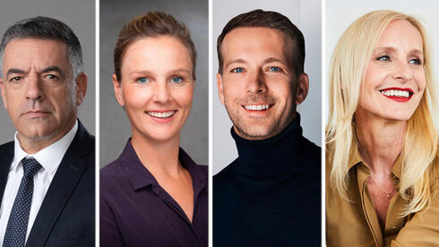 From left: Major General (res.) Amikam Norkin, Luise Gruner, Filip Dames, Eveline Steinberger.  