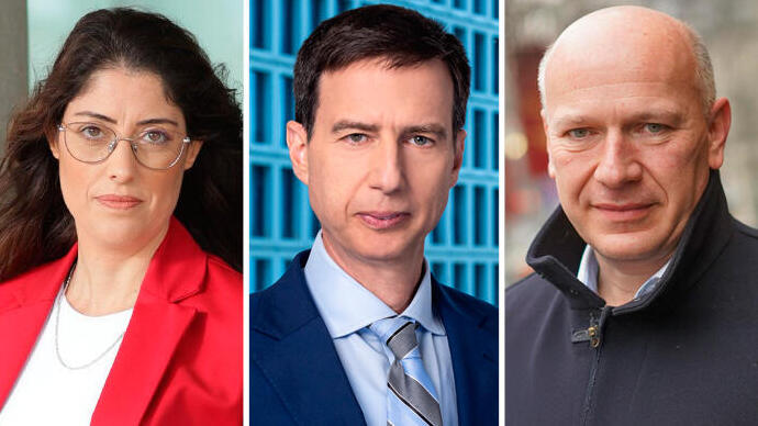 מימין ראש עיריית ברלין קאי וגנר, מנכ"ל בנק לאומי חנן פרידמן, ומנכ"לית Moonshot Space הילה חדד חמלניק מימין קאי וגנר חנן פרידמן הילה חדד חמלניק ועידת ברלין 2025