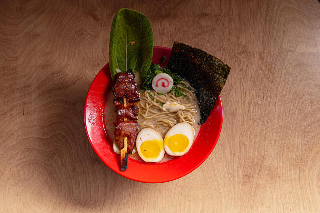 הראמן של וואבי. כשר בלי תעודה (צילום: יעקב בלומנטל) וואבי - חמש הכי ראמן פנאי