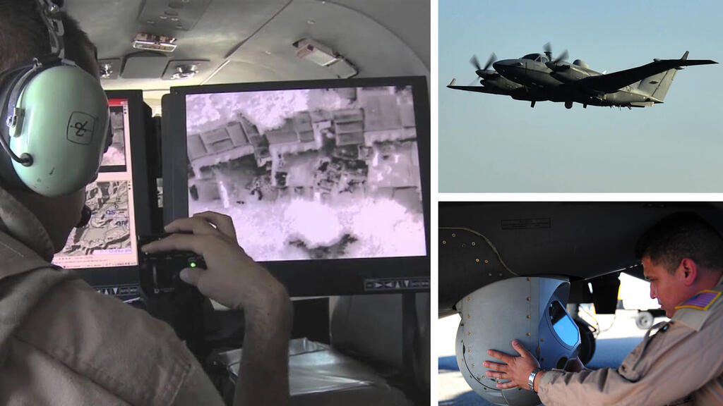 מטוס תצפית אמריקאי MC12W מבחוץ, מבפנים ובטיפול (צילום: USAF) הקברניט חוזי אווירי מטוס צילום 5