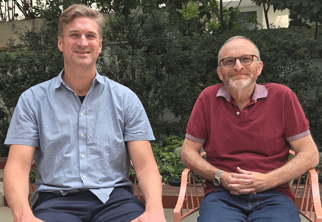 Kinetica chairman Yitz Applbaum (right) and Alex Moore. (Photo: Kinetica) מימין איץ אפלבאום יו"ר קרן קינטיקה