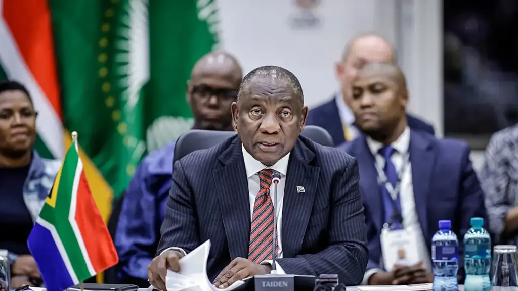 נשיא דרום אפריקה סיריל רמפוזה